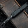 Microtech UTX-70 Gen IV Tactical w/ Black Handle & D/E Black M390MK 11474-1T