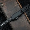 Microtech UTX-70 Gen IV Tactical w/ Black Handle & D/E Black M390MK 11474-1T