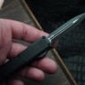 Microtech UTX-70 Gen IV Tactical w/ Black Handle & D/E Black M390MK 11474-1T