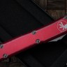 Microtech Ultratech Double Edge Double Full Serrated Apocalyptic & Distressed Red 122-D12DRD
