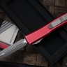 Microtech Ultratech Double Edge Double Full Serrated Apocalyptic & Distressed Red 122-D12DRD