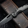 Microtech Marfione Select MSI RAM LOK DLC Slab Side Titanium Handles w/ DLC Accents & DLC Part Serrated M390MK 210-2DLCTMS1