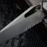 Microtech Marfione Select MSI RAM LOK DLC Slab Side Titanium Handles w/ DLC Accents & DLC Part Serrated M390MK 210-2DLCTMS1