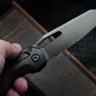 Microtech Marfione Select MSI RAM LOK DLC Slab Side Titanium Handles w/ DLC Accents & DLC Part Serrated M390MK 210-2DLCTMS1