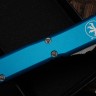 Microtech Ultratech Double Edge Double Full Serrated Apocalyptic & Blue 122-D12APBL