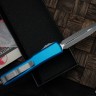 Microtech Ultratech Double Edge Double Full Serrated Apocalyptic & Blue 122-D12APBL