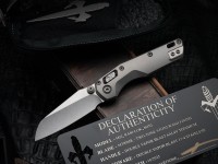 Marfione Custom MSI RAM LOK Mini Double Vapor Blast Titanium Handles w/ Double Vapor Accents &amp; Two Tone Stonewash M390MK