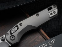 Marfione Custom MSI RAM LOK Mini Double Vapor Blast Titanium Handles w/ Double Vapor Accents &amp; Two Tone Stonewash M390MK