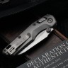 Marfione Custom MSI RAM LOK Mini Double Vapor Blast Titanium Handles w/ Double Vapor Accents & Two Tone Stonewash M390MK