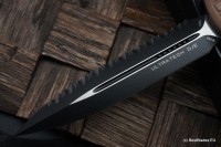 Microtech Ultratech Tan Frag G-10 Top Tactical Standard &amp; Double Edge Full Serrated Signature Series 122-3FRGTTAS