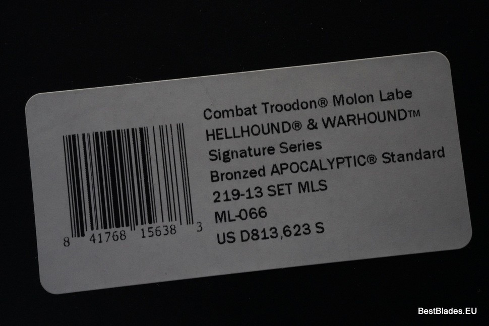 #66 Microtech Combat Troodon Molon Labe Hellhound & Warhound Set Signature Series Bronze Apocalyptic Standard 219-13SETMLS