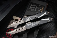 #66 Microtech Combat Troodon Molon Labe Hellhound &amp; Warhound Set Signature Series Bronze Apocalyptic Standard 219-13SETMLS