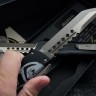 #66 Microtech Combat Troodon Molon Labe Hellhound & Warhound Set Signature Series Bronze Apocalyptic Standard 219-13SETMLS