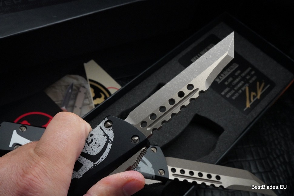 #66 Microtech Combat Troodon Molon Labe Hellhound & Warhound Set Signature Series Bronze Apocalyptic Standard 219-13SETMLS