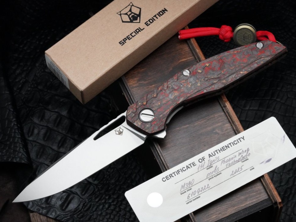 111 Aquatic - "Phoenix Wing" TechnoCarbo Handle - M390 Blade - MRBS