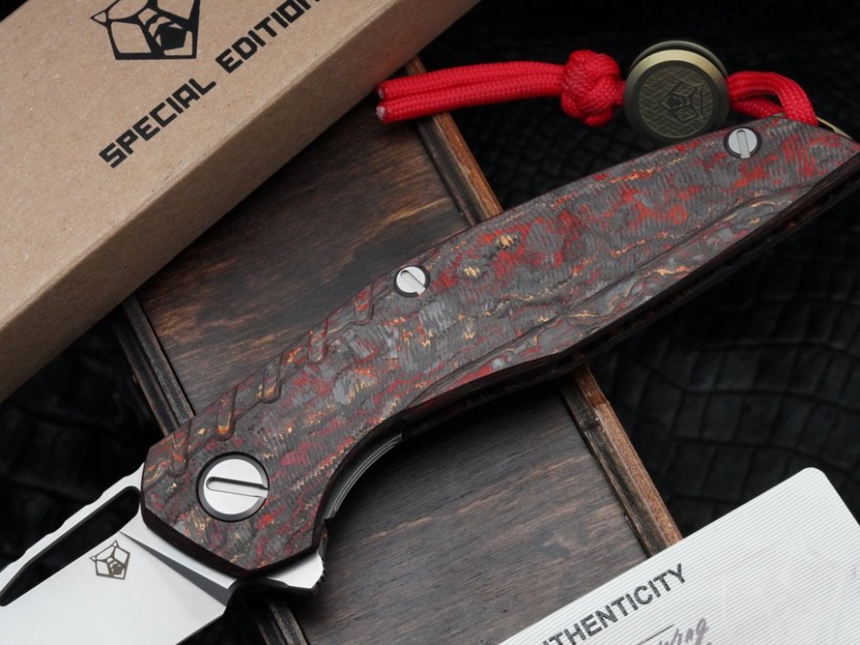 111 Aquatic - "Phoenix Wing" TechnoCarbo Handle - M390 Blade - MRBS