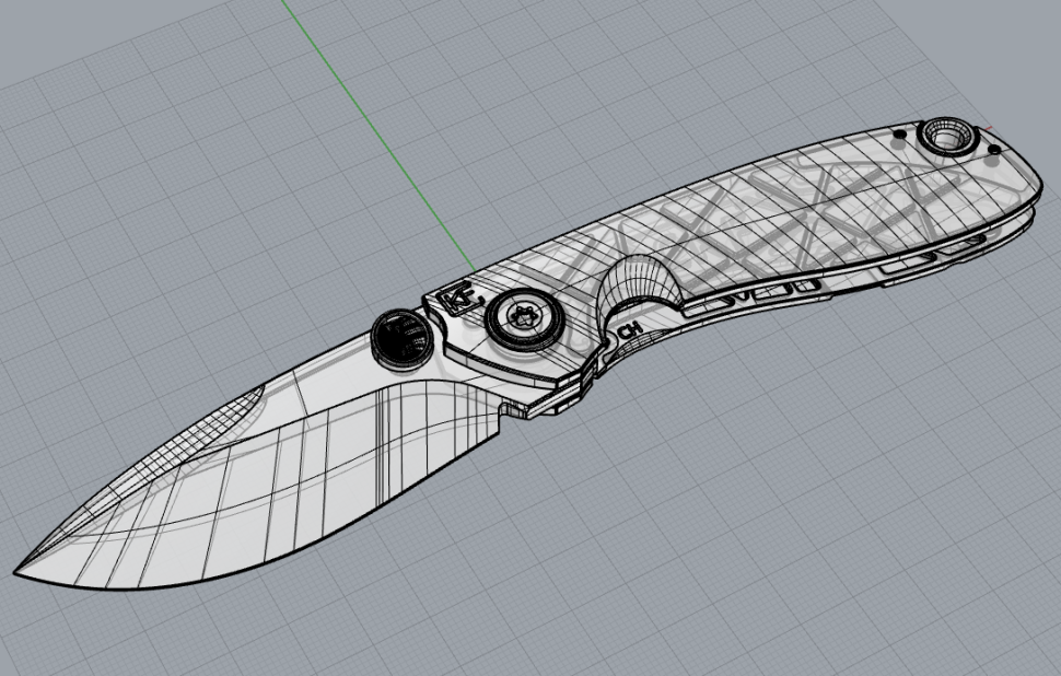 Pre Order CKF/Cpprhd Rampage Multi-Colored Carbon Fiber Handle & CKFWash/Satin/Mirror M398