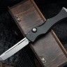 Microtech Marfione Select Halo IV Black Handle w/ Stonewash Tanto M390MK 1151-10MS1