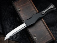 Microtech Marfione Select Halo IV Black Handle w/ Stonewash Tanto M390MK 1151-10MS1