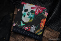 CKF EDC hank cotton+microsuede Skull and Flowers