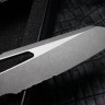 Microtech Knives MSI RAM LOK White Polymer Injection Molded & Apocalyptic Partial Serrated M390MK 210T-11APPMWH