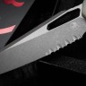 Microtech Knives MSI RAM LOK White Polymer Injection Molded & Apocalyptic Partial Serrated M390MK 210T-11APPMWH