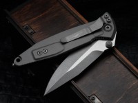 Microtech Socom Elite Manual Spear Point Apocalyptic Natural Clear Signature Series 160-10APNCSS