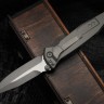 Microtech Socom Elite Manual Spear Point Apocalyptic Natural Clear Signature Series 160-10APNCSS