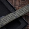 Microtech Ultratech OD Green Frag G-10 Top Tactical Standard & Double Edge Full Serrated Signature Series 122-3FRGTODS