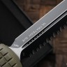 Microtech Ultratech OD Green Frag G-10 Top Tactical Standard & Double Edge Full Serrated Signature Series 122-3FRGTODS