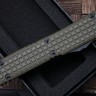 Microtech Ultratech OD Green Frag G-10 Top Tactical Standard & Double Edge Full Serrated Signature Series 122-3FRGTODS