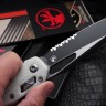 Microtech Knives MSI RAM LOK White Polymer & Black Partial Serrated M390MK 210T-2PMWH