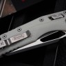 Microtech Knives MSI RAM LOK White Polymer & Black Partial Serrated M390MK 210T-2PMWH