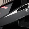 Microtech Knives MSI RAM LOK White Polymer & Black Partial Serrated M390MK 210T-2PMWH