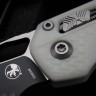 Microtech Knives MSI RAM LOK White Polymer & Black Partial Serrated M390MK 210T-2PMWH