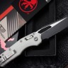 Microtech Knives MSI RAM LOK White Polymer & Black Partial Serrated M390MK 210T-2PMWH