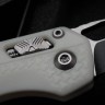Microtech Knives MSI RAM LOK White Polymer & Black Partial Serrated M390MK 210T-2PMWH