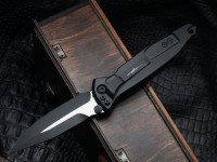 Microtech Socom Elite Spear Point Manual Black Tactical Standard 160-1TSS