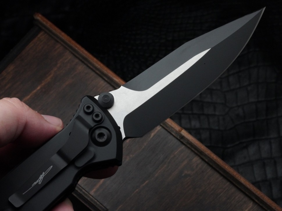 Microtech Socom Elite Spear Point Manual Black Tactical Standard 160-1TSS
