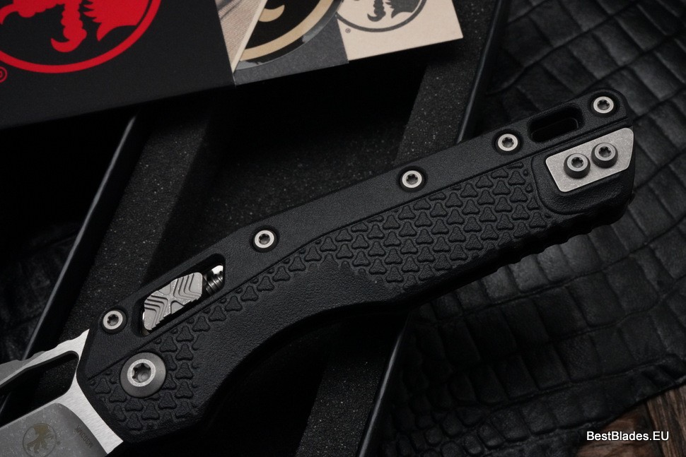 Microtech Knives MSI RAM LOK Black Polymer Injection Molded & Apocalyptic Partial Serrated M390MK 210T-11APPMBK