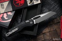 Microtech Knives MSI RAM LOK Black Polymer Injection Molded &amp; Apocalyptic Partial Serrated M390MK 210T-11APPMBK