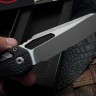 Microtech Knives MSI RAM LOK Black Polymer Injection Molded & Apocalyptic Partial Serrated M390MK 210T-11APPMBK