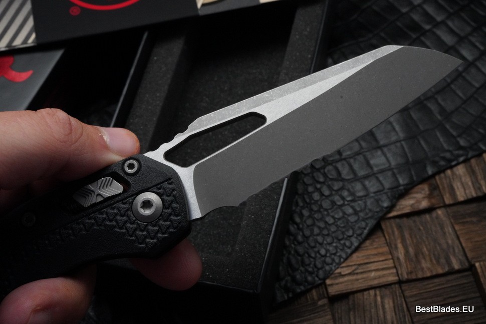 Microtech Knives MSI RAM LOK Black Polymer Injection Molded & Apocalyptic Partial Serrated M390MK 210T-11APPMBK