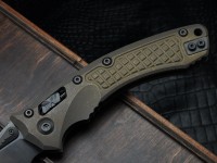 Microtech Marfione Select Amphibian RAM LOK Antique Bronze Frag Titanium Handles &amp; DLC M390MK &amp; DLC Accents 137RL-1DLCTFRMS1