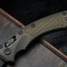 Microtech Marfione Select Amphibian RAM LOK Antique Bronze Frag Titanium Handles & DLC M390MK & DLC Accents 137RL-1DLCTFRMS1