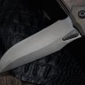 Microtech Marfione Select Amphibian RAM LOK Antique Bronze Frag Titanium Handles & DLC M390MK & DLC Accents 137RL-1DLCTFRMS1