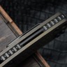 Microtech Marfione Select Amphibian RAM LOK Antique Bronze Frag Titanium Handles & DLC M390MK & DLC Accents 137RL-1DLCTFRMS1