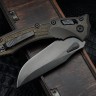 Microtech Marfione Select Amphibian RAM LOK Antique Bronze Frag Titanium Handles & DLC M390MK & DLC Accents 137RL-1DLCTFRMS1