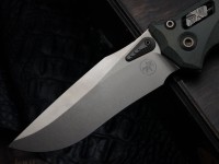 Microtech Marfione Select Amphibian RAM LOK Antique Green Frag Titanium Handles &amp; Bronze M390MK &amp; Bronzed Accents 137RL-13FRMS1