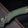 Microtech Marfione Select Amphibian RAM LOK Antique Green Frag Titanium Handles & Bronze M390MK & Bronzed Accents 137RL-13FRMS1